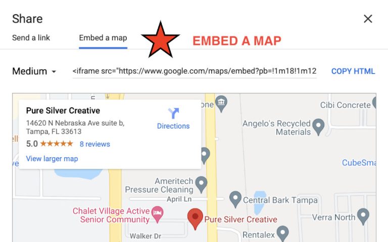 STEP 4. Embed Map and Get Link